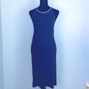 ZARA Knit Women’s Clean Girl Aesthetic Bodycon Dress Silver Necklace Detail